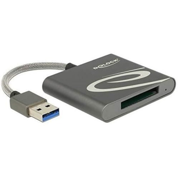 DELOCK 91583 MINNESKORTSLÄSARE GRÅ USB 3.0