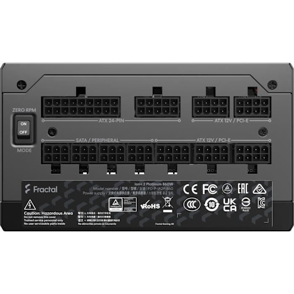 Tietokoneen virtalähde-FRACTAL DESIGN-ION + 2 Platinium-860W (FD-P-IA2P-860-EU)