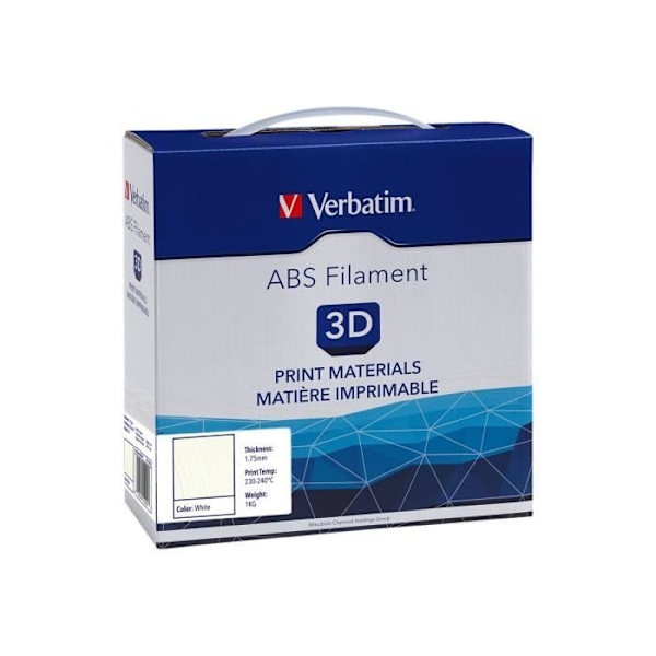 Verbatim White 1 kg ABS-filamentti (3D)