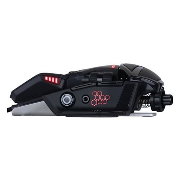 MADCATZ RAT 6+ Musta langallinen pelihiiri - 11 painiketta - RGB LED - 12000 DPI - Pixart PMW3360