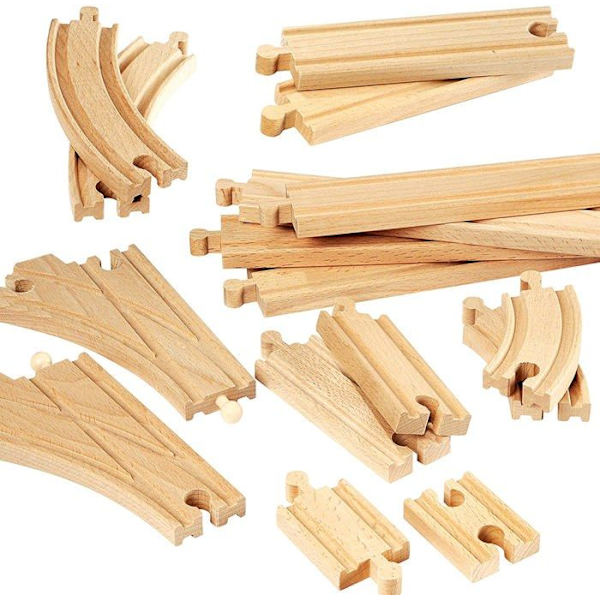 Intermediate Evolution Box 16 Rails - BRIO - 33402 - Puinen junarata yli 3-vuotiaille lapsille Gul
