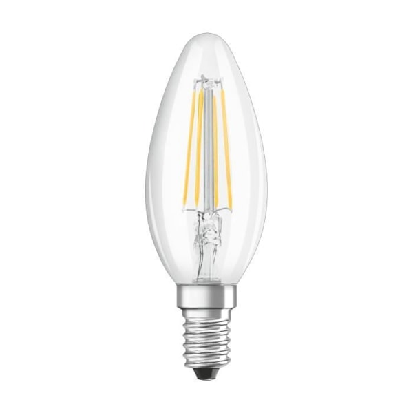 LED-lamppu - OSRAM - E14 - 4 W - Lämmin valkoinen - 2700 K - Himmennys 3 tasoa Vit varm