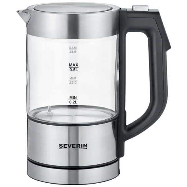 Bouilloire - Severin - WK 3458 - Rostfritt stål - 0,5 liter - Utan BPA Svart