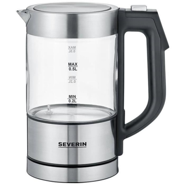 Bouilloire - Severin - WK 3458 - Rustfrit stål - 0,5 liter - Uden BPA Svart