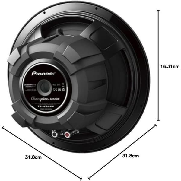 Caisson de Basses - Pioneer - TS-W32S4 - 30,5 cm - Effekt 400 W - 1500 W max