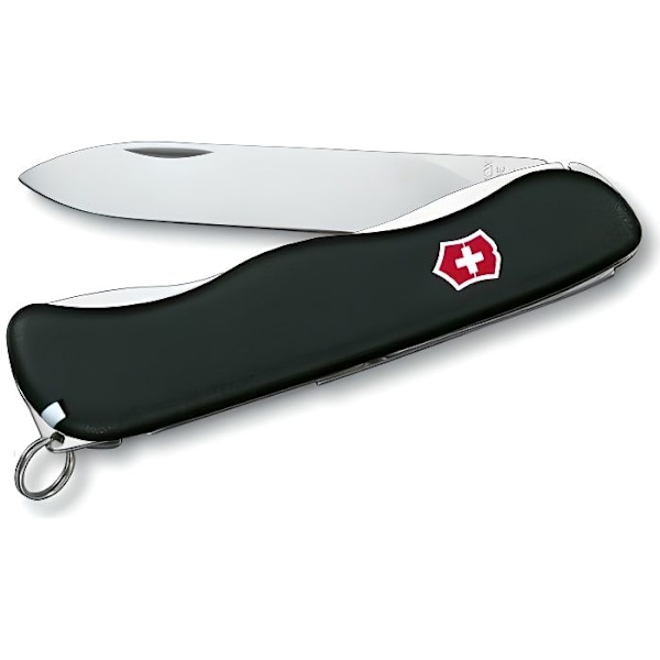 Sveitsiläinen veitsi - Victorinox - Sentinel - Lukittava terä - Musta väri - Ruostumaton teräs sort
