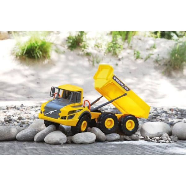Kippa-auto - LENA - Volvo A25G - ABS-muovia - Keltainen - Sekä Gul, sort