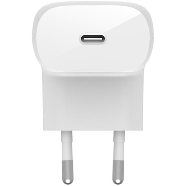 TELEFONER, Smartphone-telefontilbehør, batteriopladere, Belkin 30w Pd-hjemmeoplader Usb-c Ltg-kabelspecifikationer