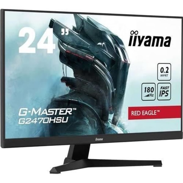 PC-skærm - IIYAMA - G2470HSU-B6 - 24" IPS FHD 1920 x 1080 - 0,2ms - 180Hz - HDMI DP - Sort