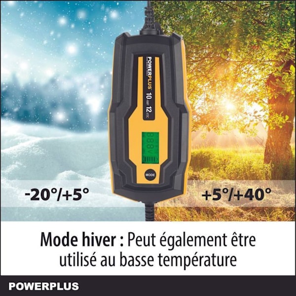 POWX4207 - Intelligent oplader - 12V 200Ah Gul