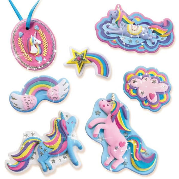 SES CREATIVE - Forma och måla Unicorns - Kreativt kit för barn över 5 år Flerfärgad
