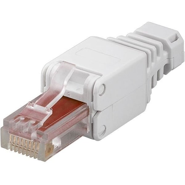 RJ45-stik - GOOBAY - CAT 6 UTP - Værktøjsfri installation - Støvbeskyttelse - Gigabit