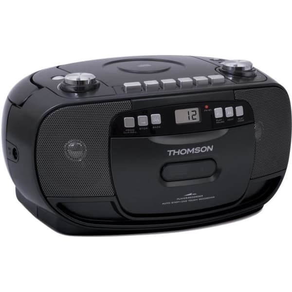 Radio CD Kassett - THOMSON - Svart Svart