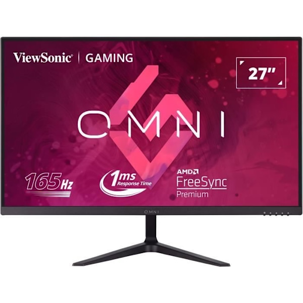 PC-pelin näyttö - VIEWSONIC VX2718-P-MHD - 27" FHD - VA-paneeli - 1 ms - 165 Hz - HDMI / DisplayPort musta