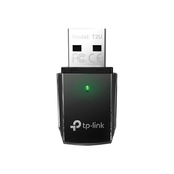 TP-Link Kraftfull WiFi-dongel AC 600 Mbps, Archer T2U USB wifi-adapter, wifi-dongel, Windows 11/10/8.1/8/7/XP, Mac OS