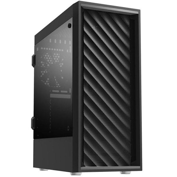 ZALMAN T7 Mid Tower PC-taske - ATX-format - Sort - Bølget mesh front - 2x120 mm inkluderet Sort