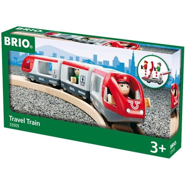 BRIO Passagertog - Træbane - Ravensburger - Blandet fra 3 år Blå