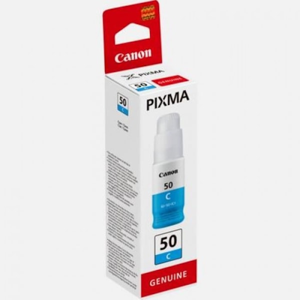 Mustepullo - CANON - GI-50C - Syaani - PIXMA MegaTank -yhteensopivuus - (3403C001)