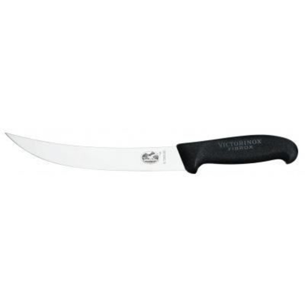 Couteau Abattre Victorinox - Couteau - 5.7203.20 - Fibrox Musta Kahva - Kapea Käänteinen Terä - Ruostumaton Teräs sort