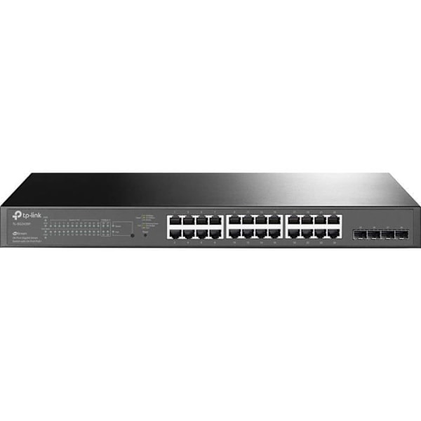 Switch - TP-Link - JetStream TL-SG2428P - 28 portar - PoE+ - Smart Switch Gigabit Svart
