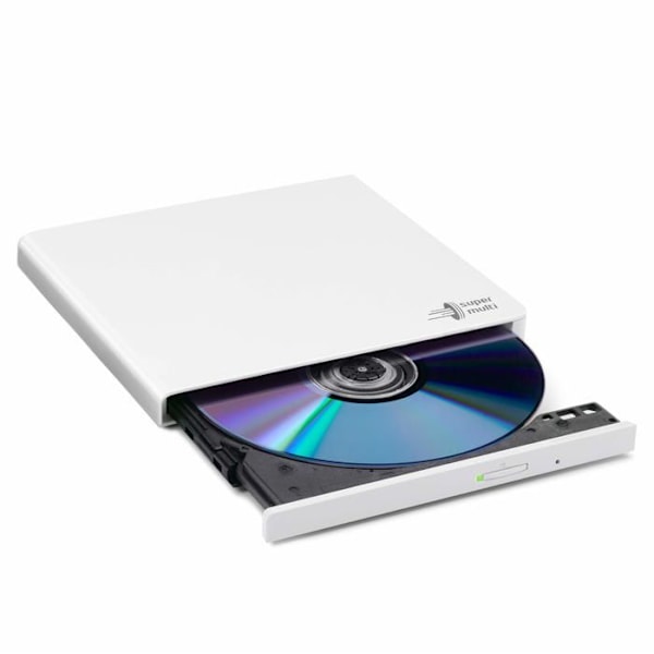 Ekstern DVD-brænder - Hitachi-LG - GP57EW40 - USB 2.0 - Hvid - CD/DVD-ROM - 24x/8x/8x/6x - M-DISC