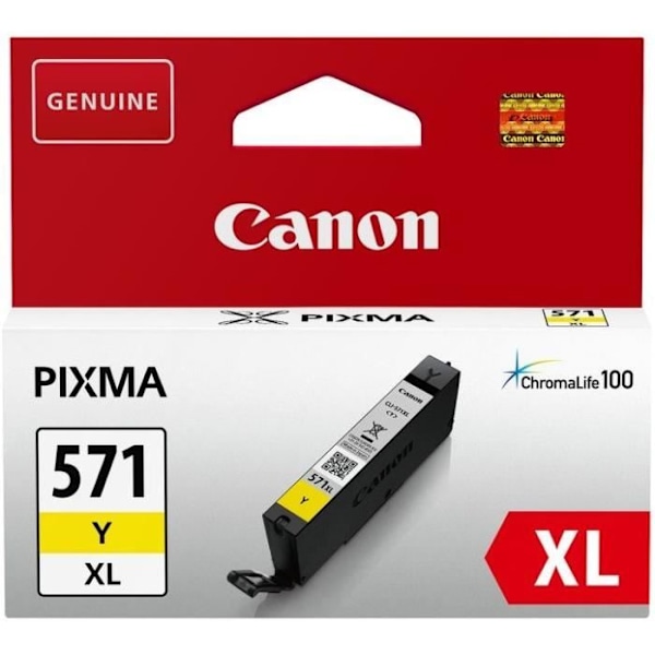 CANON CLI-571 XL højkapacitets gul blækpatron (CLI571XL)