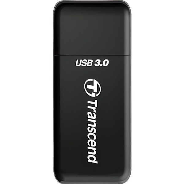 TRANSCEND SD/MicroSD kortlæser - USB 3.0 - Sort