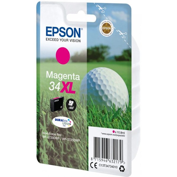 EPSON Original bläckpatron 34XL - 10,8 ml - XL - Magenta