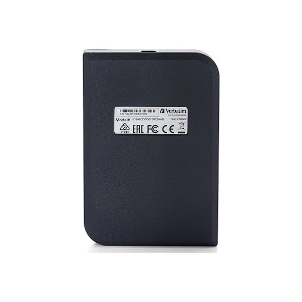 Ulkoinen kiintolevy VERBATIM STORE N GO PORTABLE SSD USB 3.2 GEN1 256GB Musta - USB-C Type - 2,5'