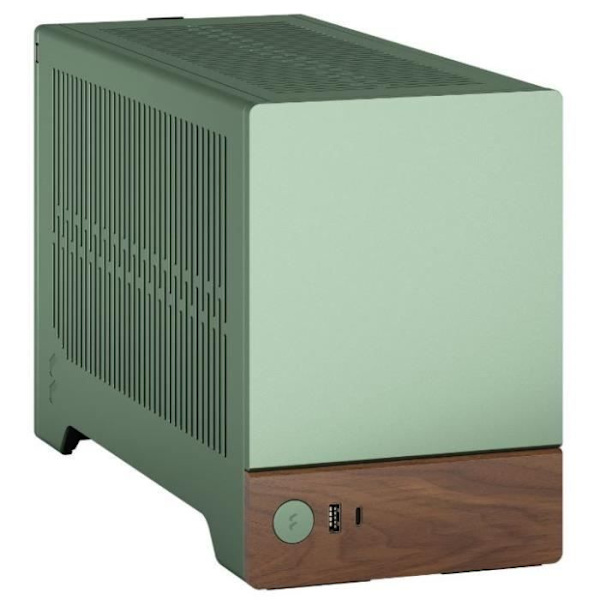 PC cover - FRACTAL DESIGN - FD-C-TER1N-03 - mini-ITX - SFF 10.4L - GPU op til 322 mm - Terra Jade Grøn