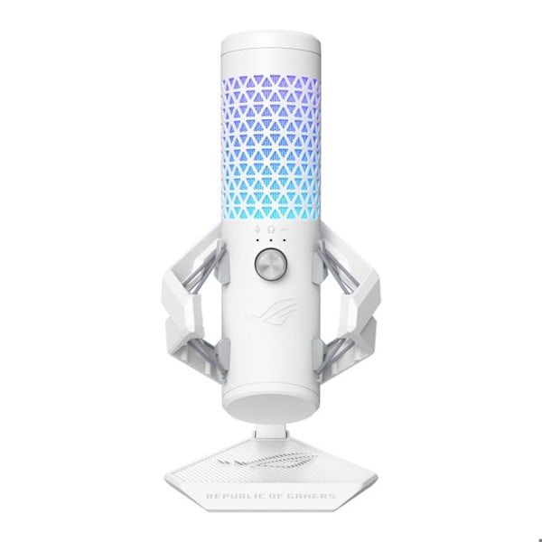 Pelimikrofoni - Asus - ROG Carnyx - Kardioidikondensaattori - 192 kHz - Valkoinen hvid