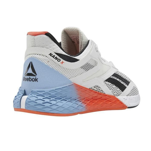 Naisten treenikengät - Reebok - Nano X - Valkoinen/aqua sininen/kirkkaan oranssi - Fitness - Juoksu - Road Hvid/Aquablå/Lys orange 40