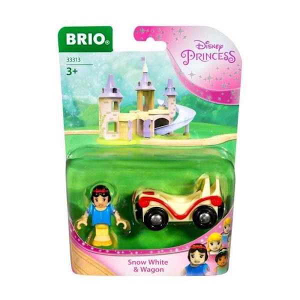 Disney Princesses Ravensburger Snow White Wagon - Gul/Röd/Blå - Leksak för barn från 3 år och uppåt Blå, Gul
