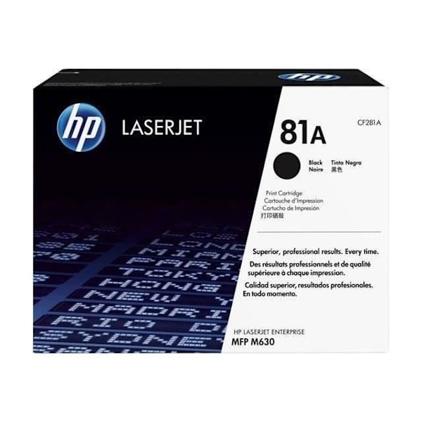 HP 81A (CF281A) ægte sort tonerpatron til HP LaserJet Enterprise M604 / M605 / M606 / M630 / M632, OfficeJet Pro