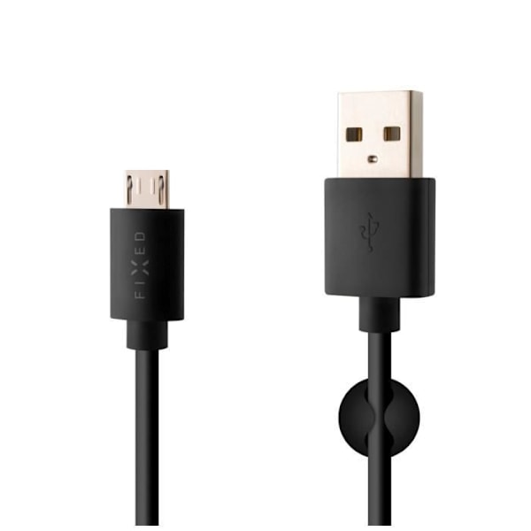 KIINTEÄ data- ja latauskaapeli USB-micro USB-liitännöillä, 1 metri, 20W, musta