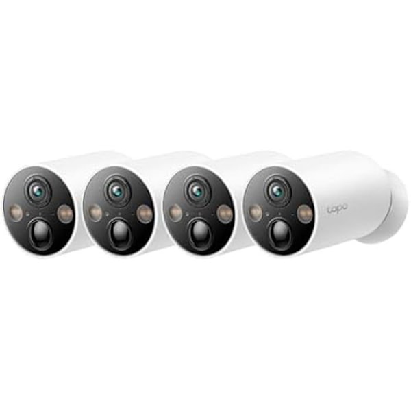 TAPO Smart Overvågningskameraer - Sæt med 4 - AI Detection - Trådløs - Indendørs/Udendørs