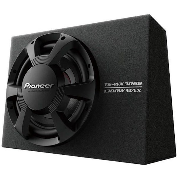 Pioneer TS-WX306B, Förinstallerad subwoofer, Aktiv subwoofer, 1300 W, 96 dB, 4 Ohm, 508 mm