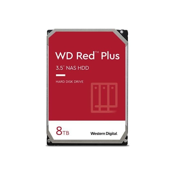 - Western Digital - WD Red Plus WD80EFPX - Harddisk - 8 TB - intern - 3,5" - SATA 6 Gb/s - 5640 rpm - buffer: 256