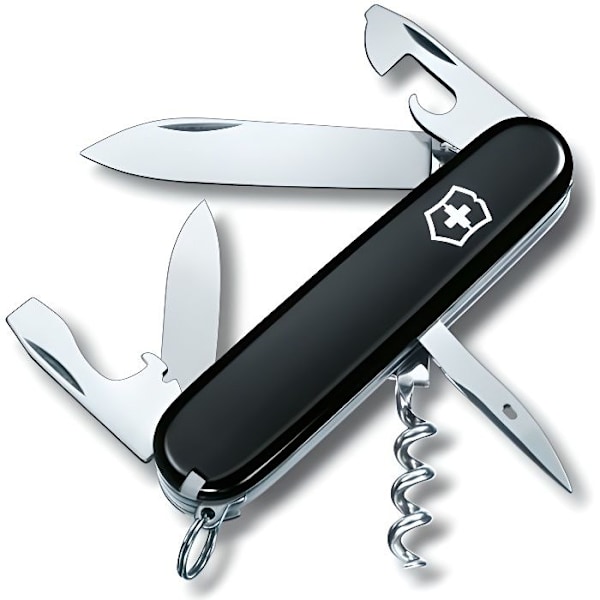 Schweizisk lommekniv - VICTORINOX - Spartan 1.3603.3 - Sort - Multisport - Rustfrit stål sort