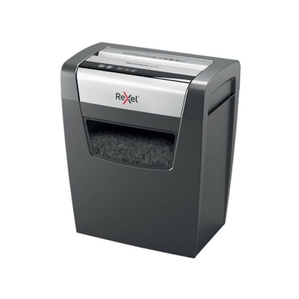 Papirdokumentshredder - Rexel - Momentum X312 - P3 - 12 ark - 23L - Sort sort