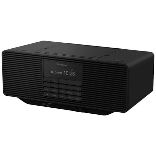 Panasonic Radio alt-i-en RX-D70BTEG-K FM/DAB/DAB+ Bluetooth CD-afspiller USB Sort Net/ Batteri Fransk Version Svart