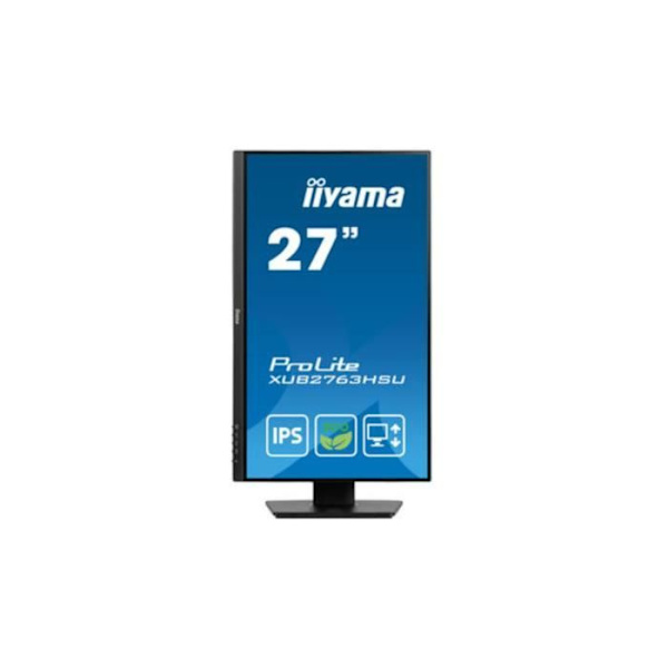 IIYAMA Skærm 27'' Sort IPS LED-panel Ultratyndt 16:9 1920x1080 3ms 250 cd/m² 100Hz 1xHDMI 1xDP 2xUSB HUB (3.2) HPs 15cm justerbar fod