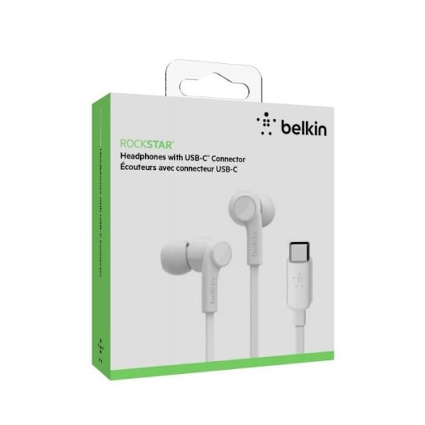 BELKIN - oplader - Hovedtelefoner USB-C stik HVID