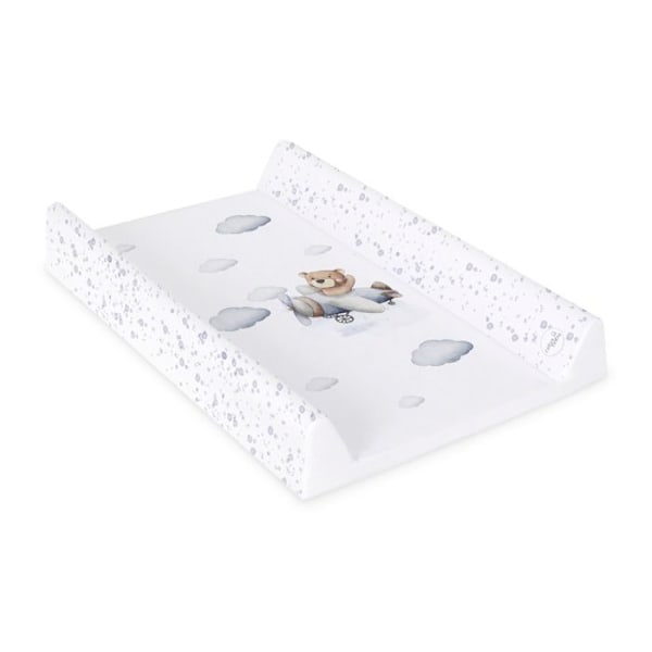 Ceba Baby Tjock tvättbar skötmatta ultralätt - Pilotbjörn, 70x50 cm - Certifierad Öko-Tex, Vattentålig Vår pilot