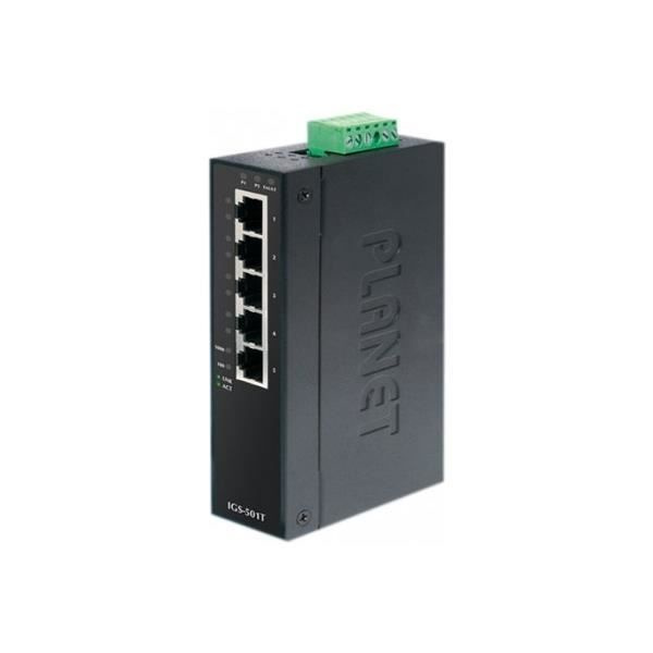 PLANET SWITCH INDUST GIGABIT -40/75° - 5 … Blå