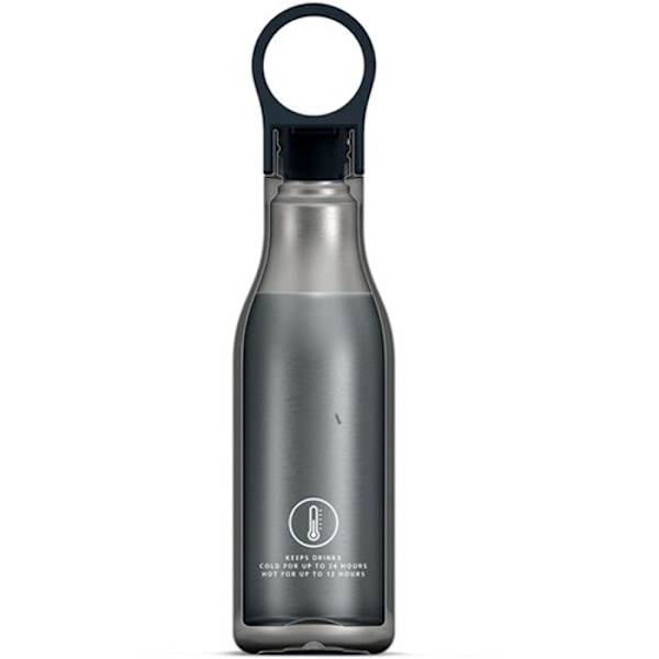 Isolerad flaska - Joseph Joseph - Loop - 500 ml - Rostfritt stål - Vakuumisolation Rostfritt stål