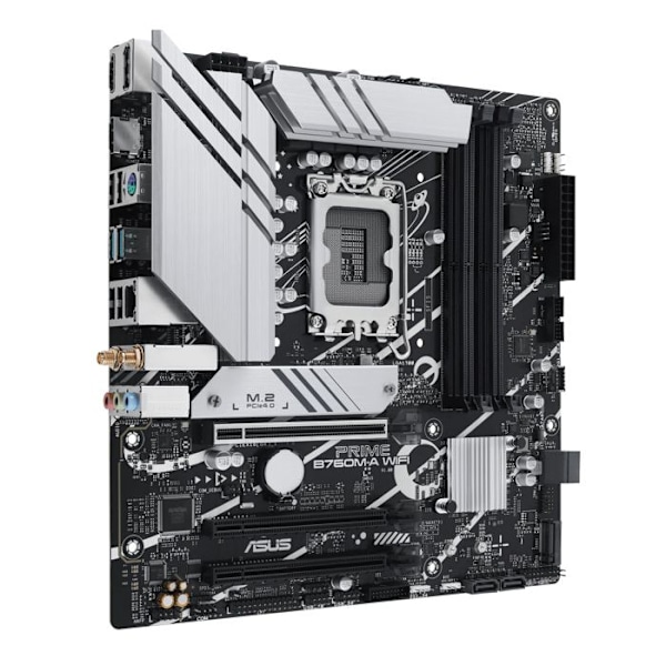 ASUS PRIME B760M-A WIFI bundkort - Intel B760 - Micro ATX - DDR5 - 2x M.2 - WiFi 6
