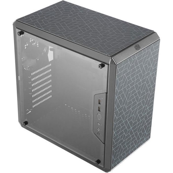 COOLER MASTER LTD Q500L PC CASE - Gaming - 2xMagnetiske filtre - Sort - Hærdet glas - ATX-format (MCB-Q500L-KANN-S00)