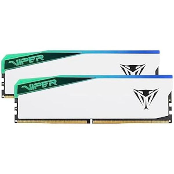 RAM DDR5 - PATRIOT MEMORY - Viper Elite 5 - 96 GB (2x48 GB) - 6000MT/s - Valkoinen RGB