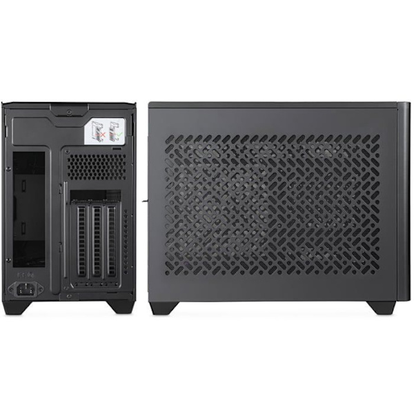 Cooler Master MasterBox NR200P V2 Mini ITX-etui - Sidepanel i glas, lodret GPU-layout, PCIe 4.0 x16 Riser-kabel,